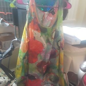 Plus Size NEW W/O Tags Multi colored blouse